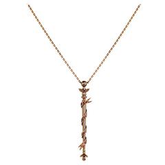 Ana De Costa Gold Cognac Diamond Pendant 9