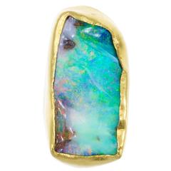 Opal Tibetan Gold Ring