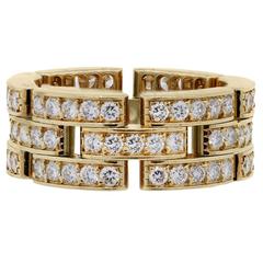 Bague Cartier Maillon Panthère en or et diamants