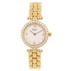 Montre-bracelet à quartz en or jaune et diamant pour femme Chopard