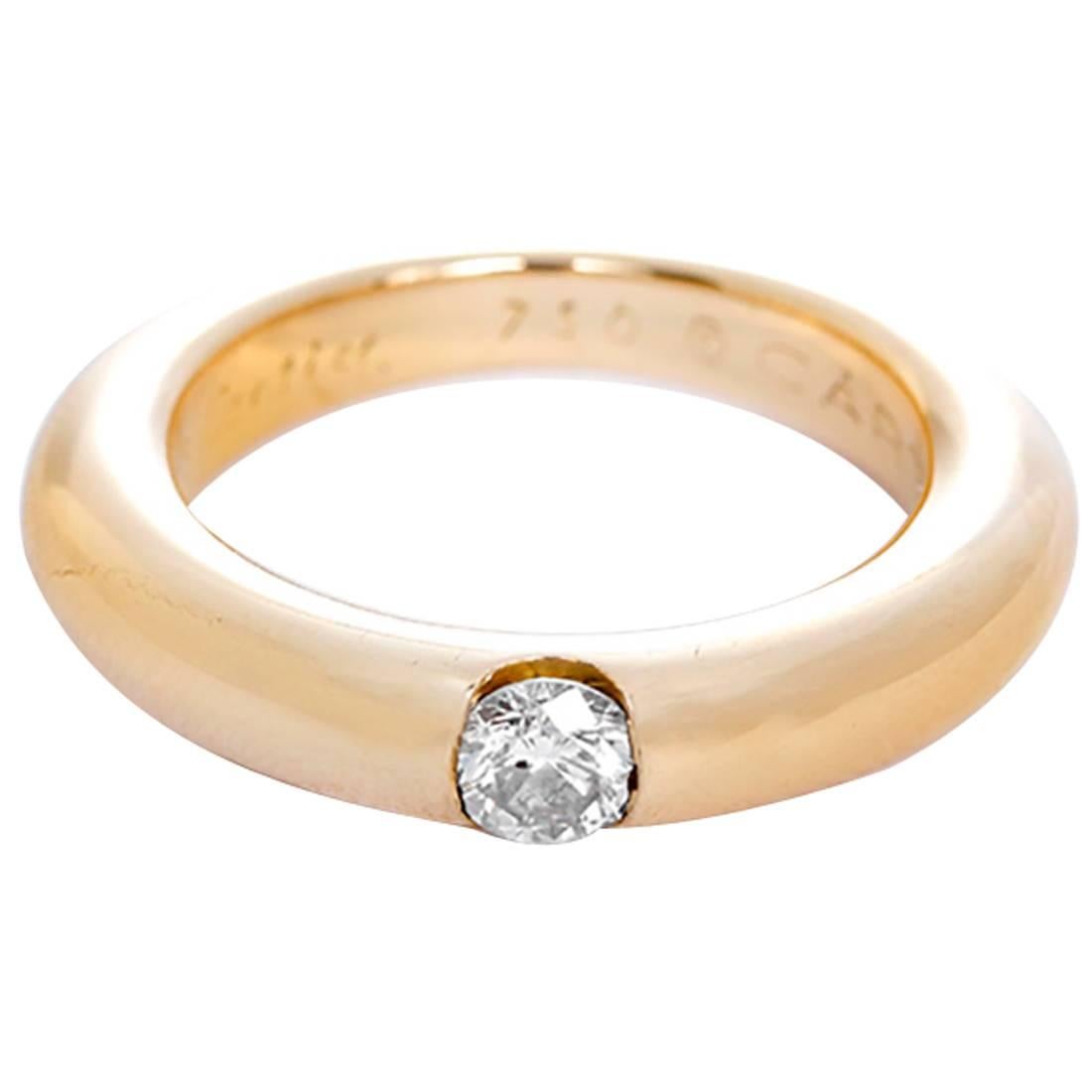 Cartier Ellipse Diamond Gold Ring 