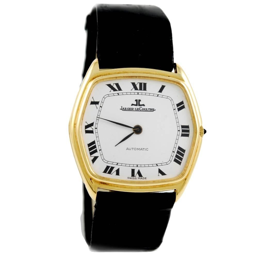 Jaeger-LeCoultre Yellow Gold Automatic Wristwatch Ref 5000 21 For Sale