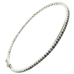 Black Diamonds Gold Bangle Bracelet 5