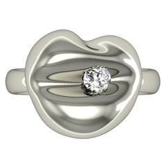 Barbara Nanning & Sparkles Diamond and Gold Kiss Ring