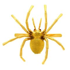 Retro Gold Spider Brooch