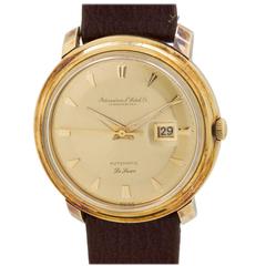 IWC Yellow Gold Automatic De Luxe Wristwatch