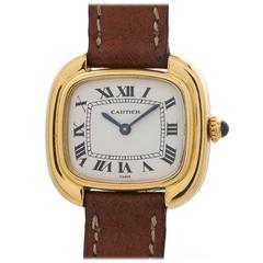 Cartier Lady’s Yellow Gold Gondole Quartz Wristwatch