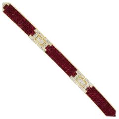 Ruby Diamond Gold Bracelet 11