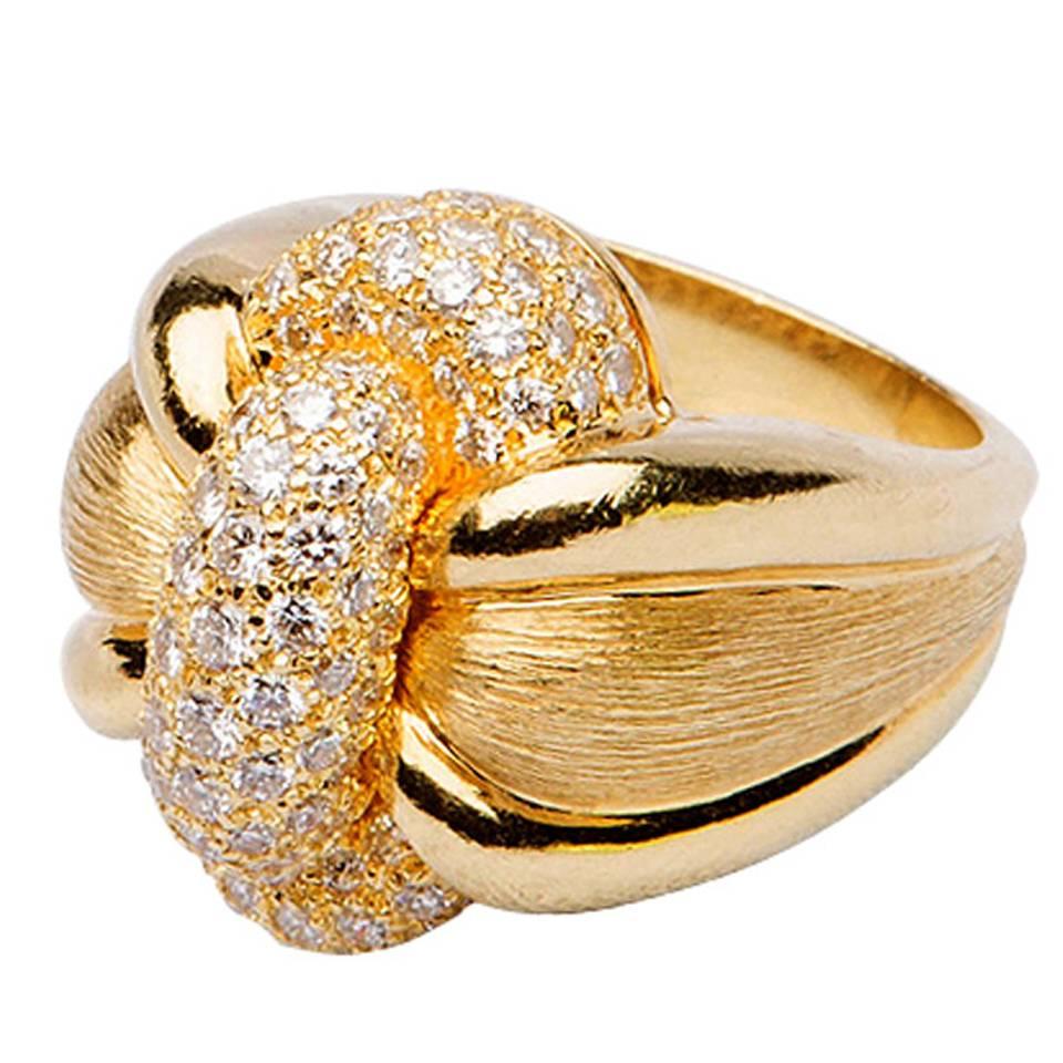 Henry Dunay Diamond Gold Ring