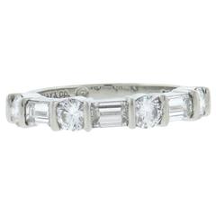 Tiffany & Co. Diamond Platinum Seven Stone Wedding Ring