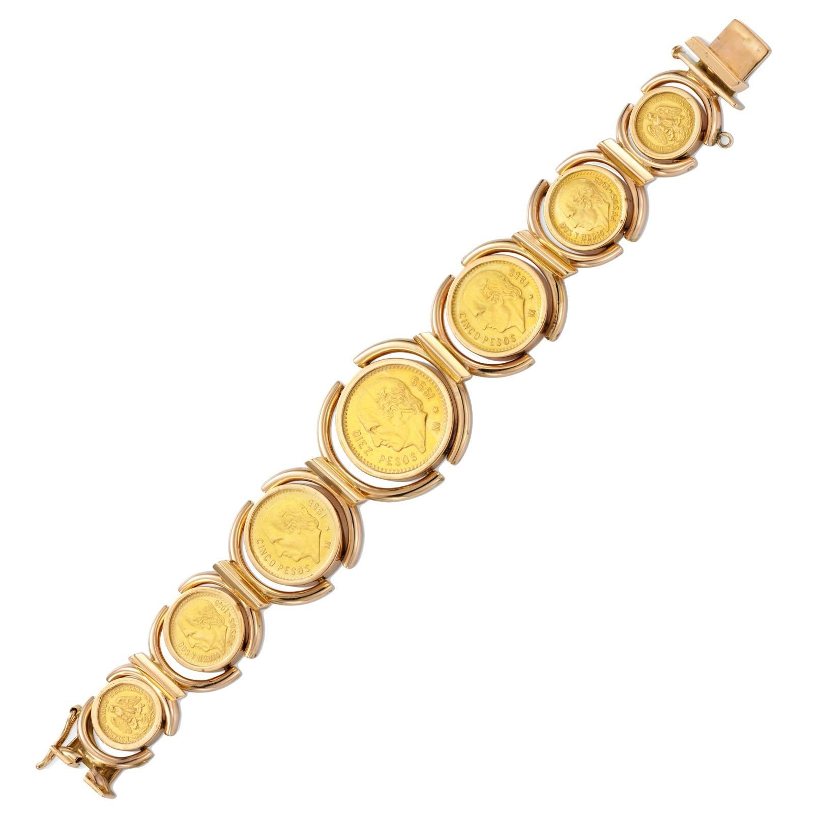 1970s Paul Flato Gold Bracelet For Sale