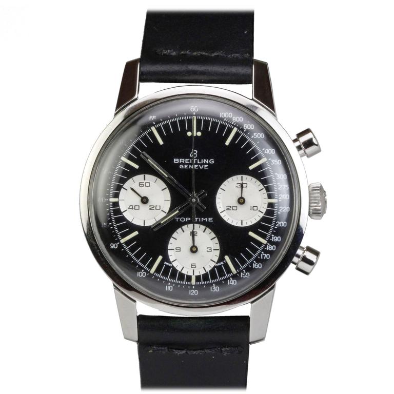 Breitling Stainless Steel Top Time Wristwatch Ref 810 at 1stDibs ...
