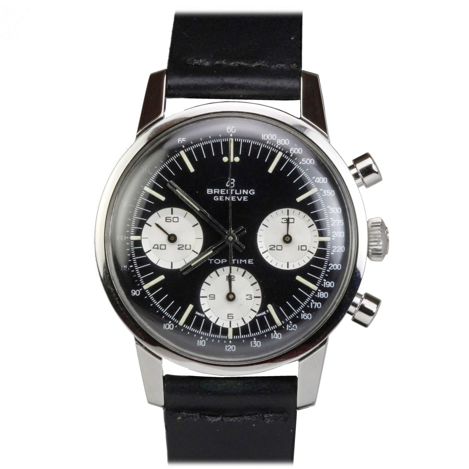 Breitling Stainless Steel Top Time Wristwatch Ref 810 at 1stdibs