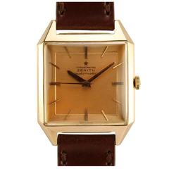 Zenith Rose Gold Square Automatic Wristwatch