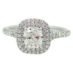 Tiffany & Co. Soleste Diamond Platinum Engagement Ring