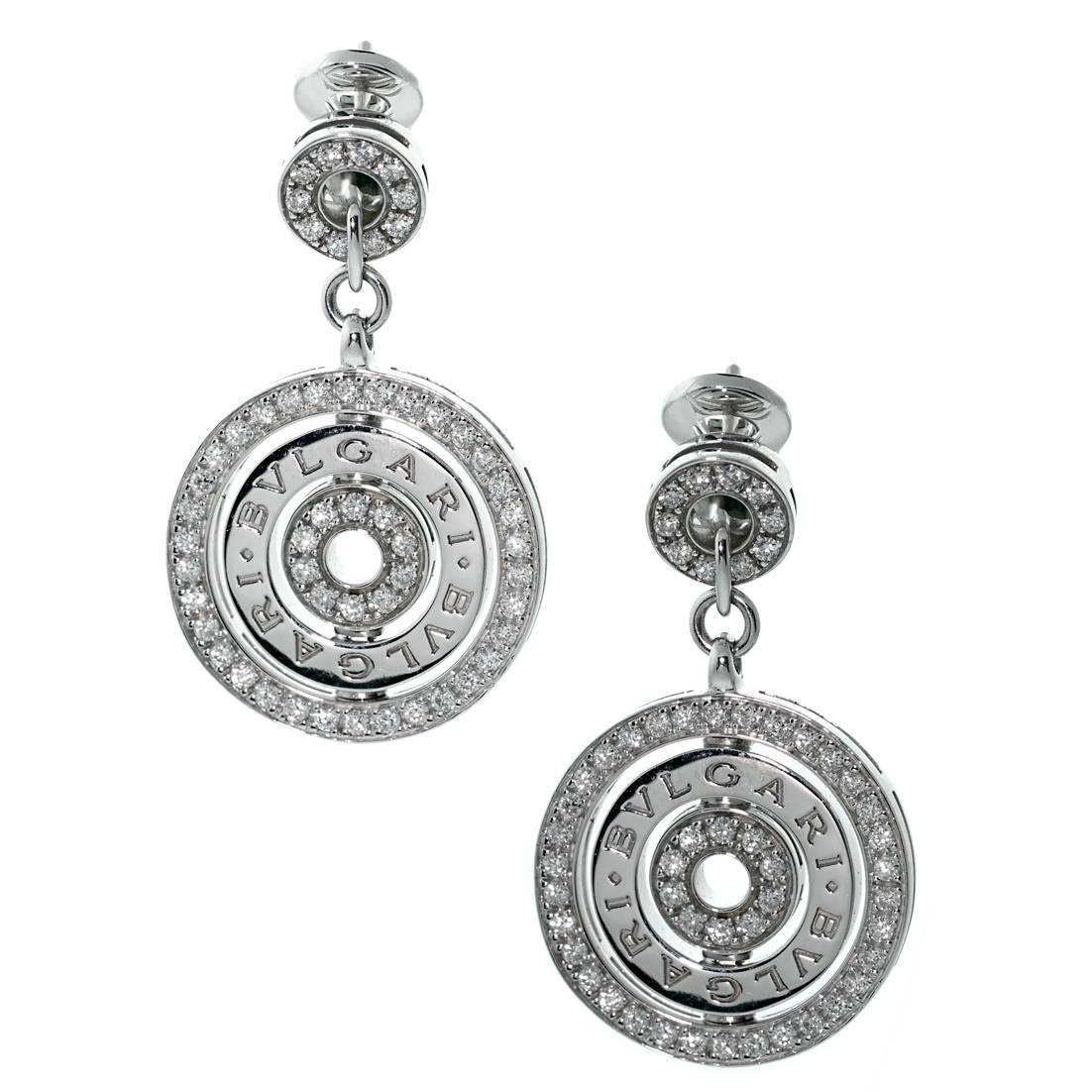 Bulgari Astrale Diamond Gold Earrings At 1stdibs