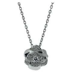 Chanel Camelia Diamond Gold Necklace