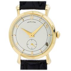 Retro Hamilton Yellow Gold “Parker B” Wristwatch 