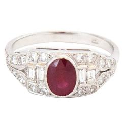 Ruby Diamond Gold Ring
