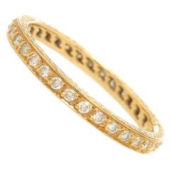 Carrera y Carrera Diamond Gold Eternity Band Ring
