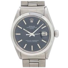 Rolex Stainless Steel Oyster Perpetual Date Wristwatch Ref 1500 circa 1969