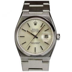 Rolex Stainless Steel Oyster Quartz DateJust Wristwatch Ref 17000 