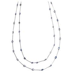 Sapphires By The Yard Long Chain