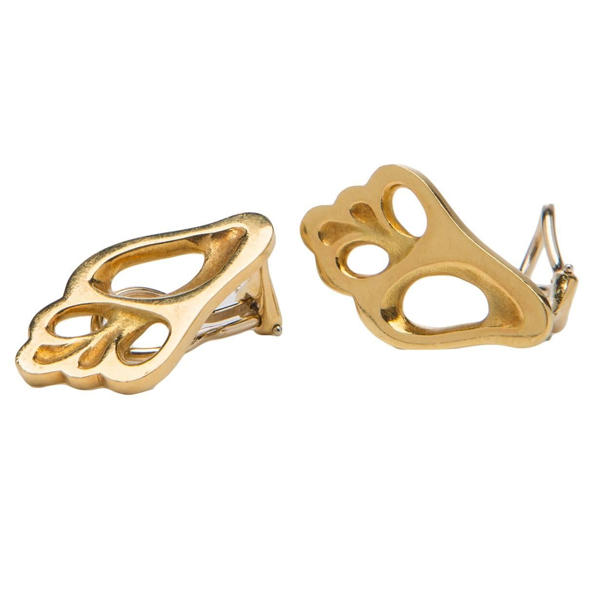 Tiffany & Co. Angela Cummings Gold Seashell Earrings