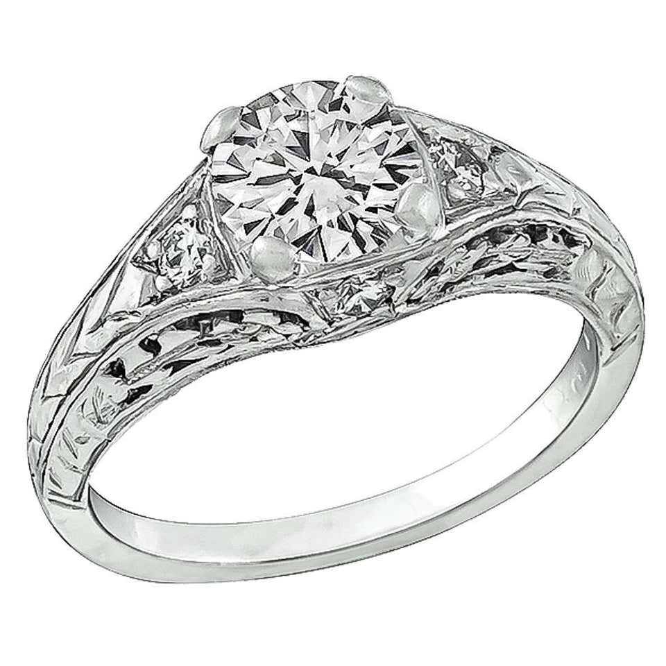 Incredible 2.73 Carat GIA Cert Lozenge Cut Diamond Platinum Engagement ...