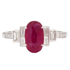Burmese Pink Sapphire Diamond Gold Ring