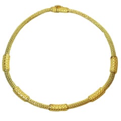 Ilias Lalaounis Gold Mesh Necklace