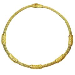 Ilias Lalaounis Gold Mesh Necklace 3