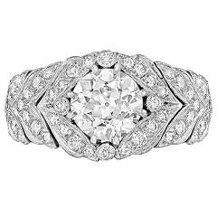 Vintage Fred Leighton 2.05 Carat Old European Brilliant Diamond Engagement Ring