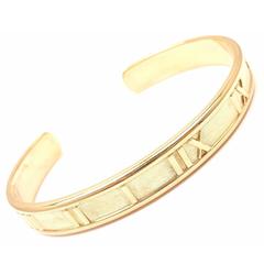 Tiffany & Co. Atlas Gold Cuff Bangle Bracelet