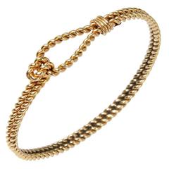 Gucci Gold Rope Knot Bracelet
