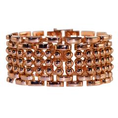 1950s Rose Gold Link Bracelet 9