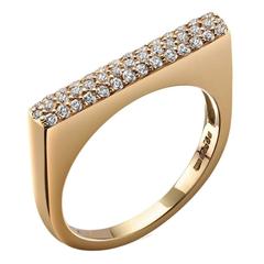 Micro Pave Diamond Gold "Stellar" Ring Micro Pave Diamond Gold "Stellar" Ring