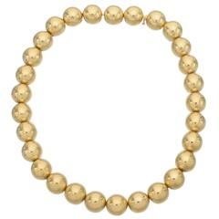 Yellow Gold Bead Necklace