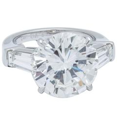 7.55 Carat GIA Certified Diamond Platinum Ring