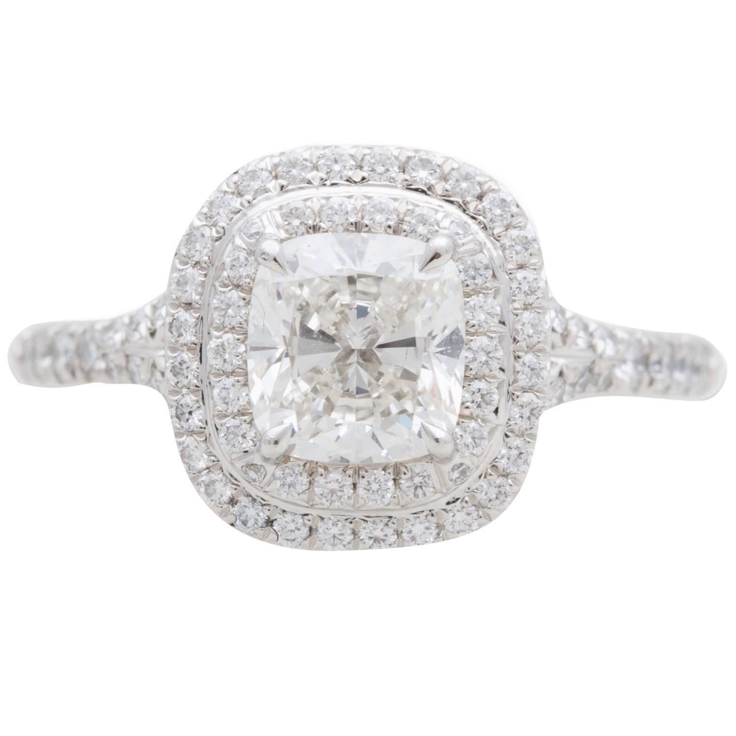 Tiffany & Co. 1.18 ct Diamond Platinum Soleste Ring