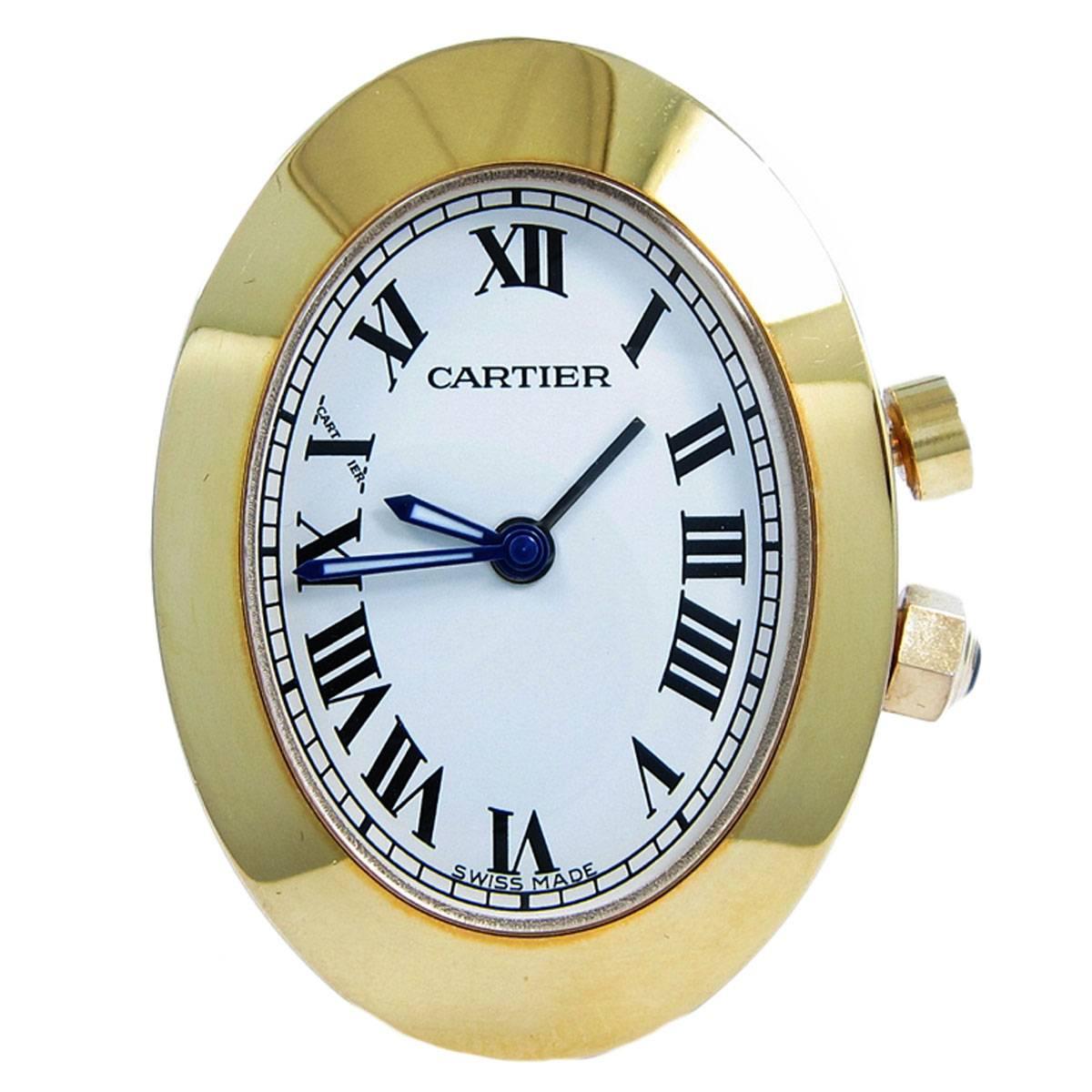 Cartier Miniature Travel Desk Clock