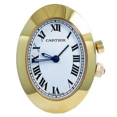 Retro Cartier Miniature Travel Desk Clock