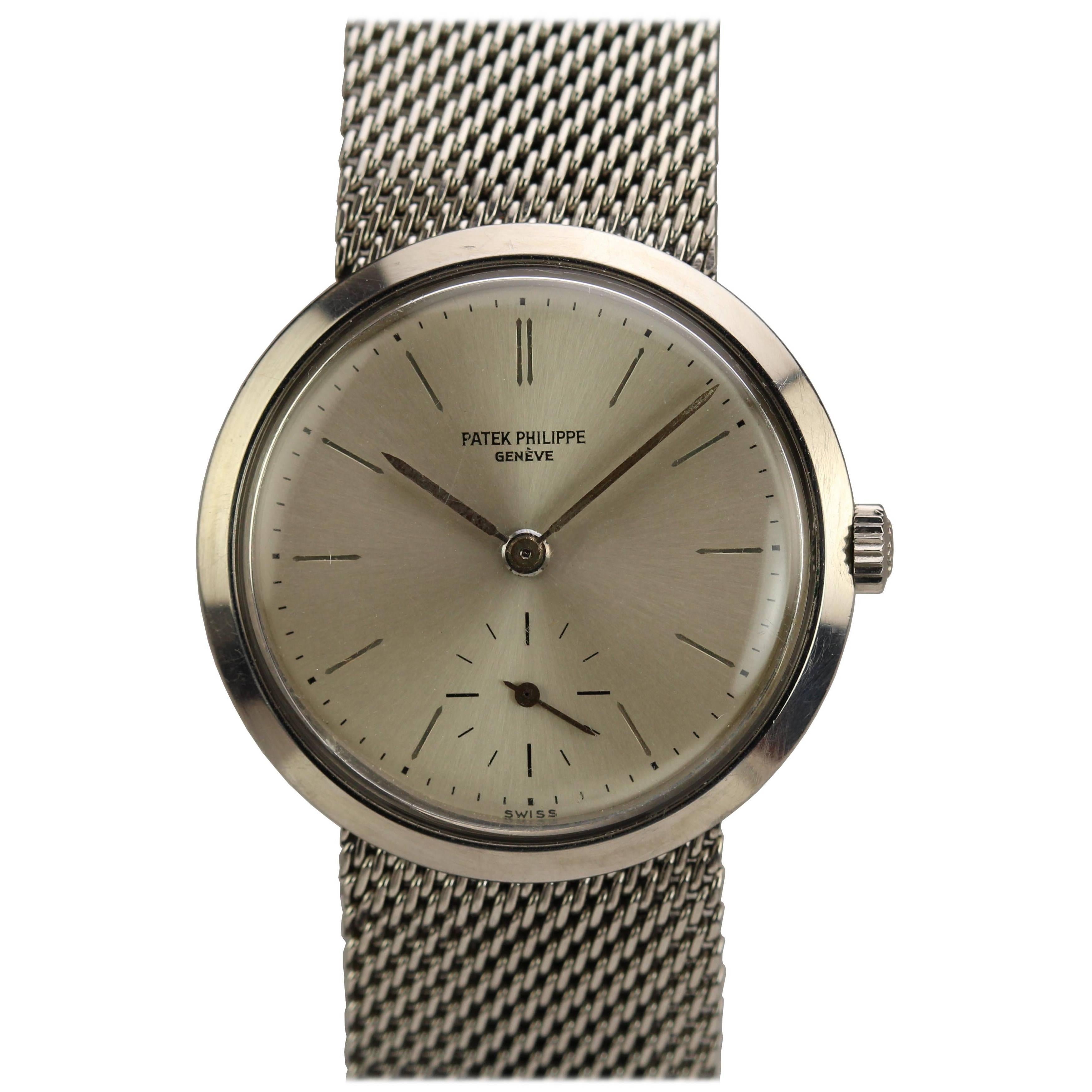 Patek Philippe Stainless Steel Wristwatch Ref 3418