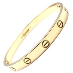 Cartier Love Yellow Gold Bangle Bracelet Cartier Love Yellow Gold Bangle Bracelet