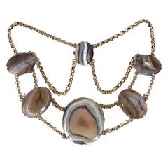Antique Scottish Agate Necklace 10