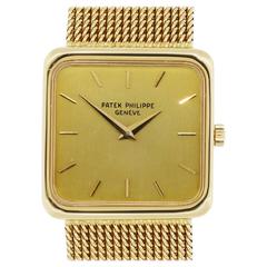 Patek Philippe Yellow Gold Champagne Dial Wristwatch Ref 4222