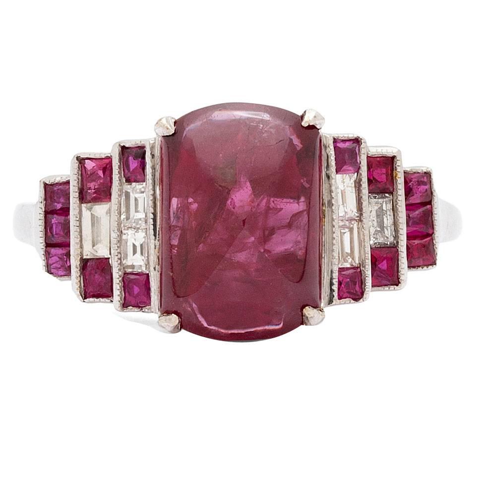 Burmese Fancy Reddish Pink Sapphire Diamond Gold Ring