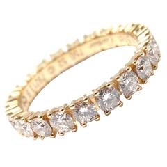 Cartier Diamond Gold Classic Wedding Band Ring
