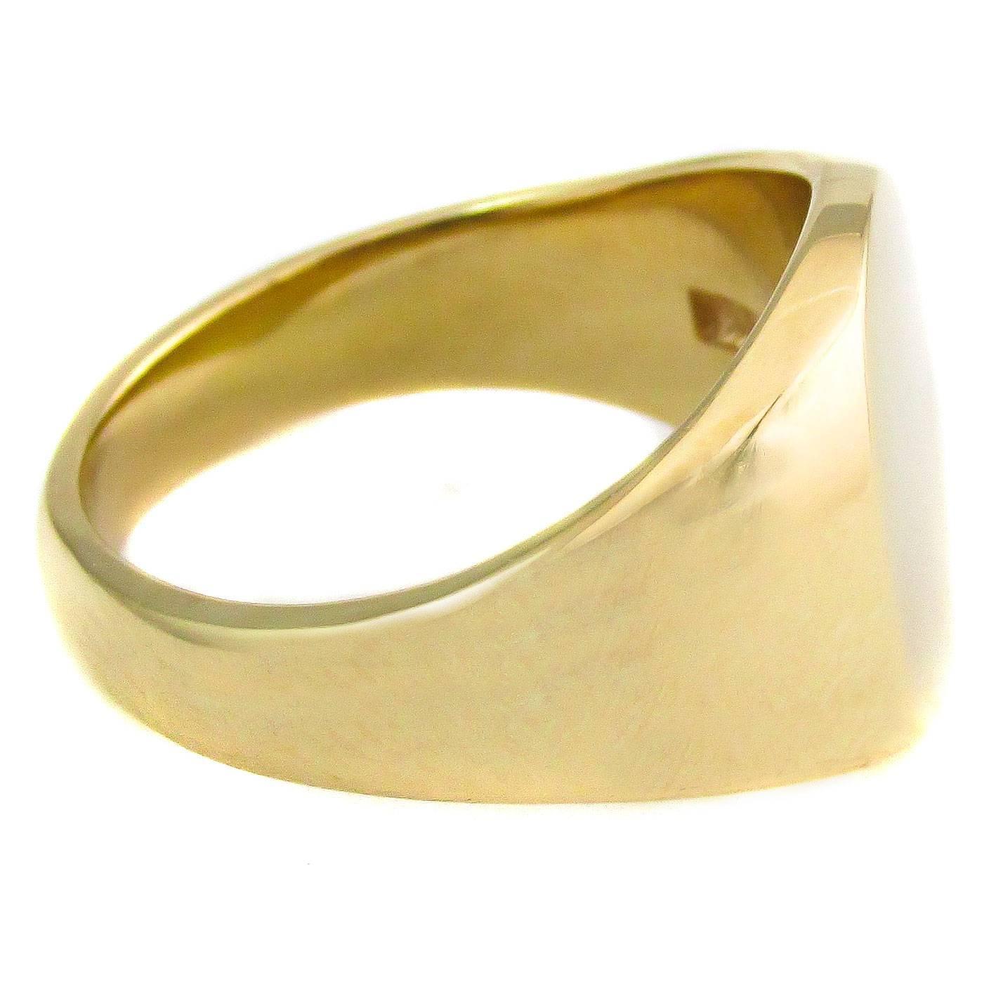 Tiffany and Co. Gold Signet Ring at 1stdibs