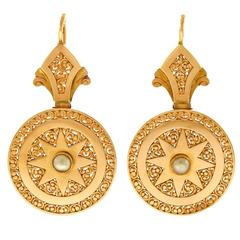 Antique French Gold Earrings